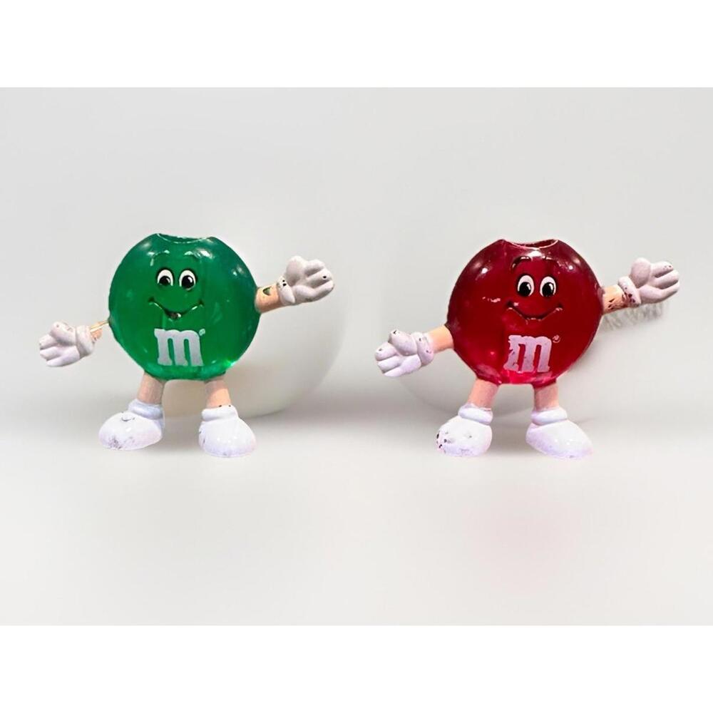Lot of 2 M&M’s Candy Happy Lights Christmas String Light Covers Red & Green